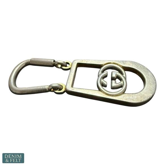 Gucci G. Gucci Vintage Italy Silver-Tone Logo Keyring Bag Charm - Picture 7 of 11